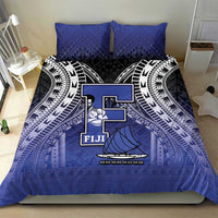Fiji Drua Bedding Set Fijian Tapa Pattern
