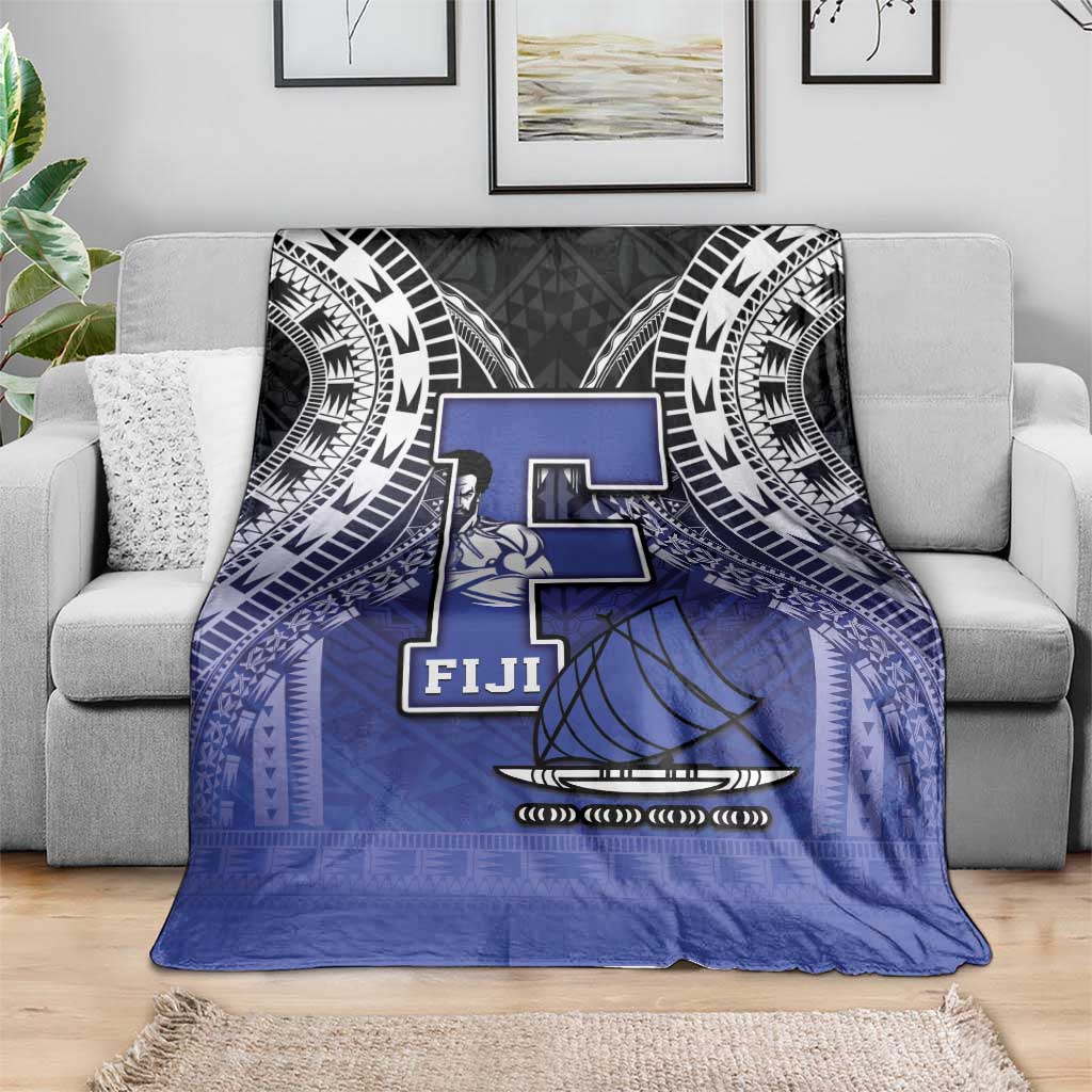 Fiji Drua Blanket Fijian Tapa Pattern