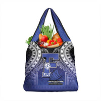 Fiji Drua Grocery Bag Fijian Tapa Pattern LT05 1-pack One Size Blue - Polynesian Pride