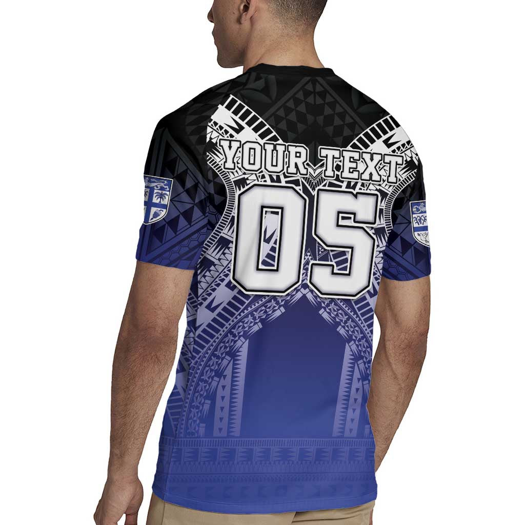 Custom Fiji Drua Rugby Jersey Fijian Tapa Pattern LT05 - Polynesian Pride