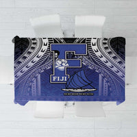Fiji Drua Tablecloth Fijian Tapa Pattern