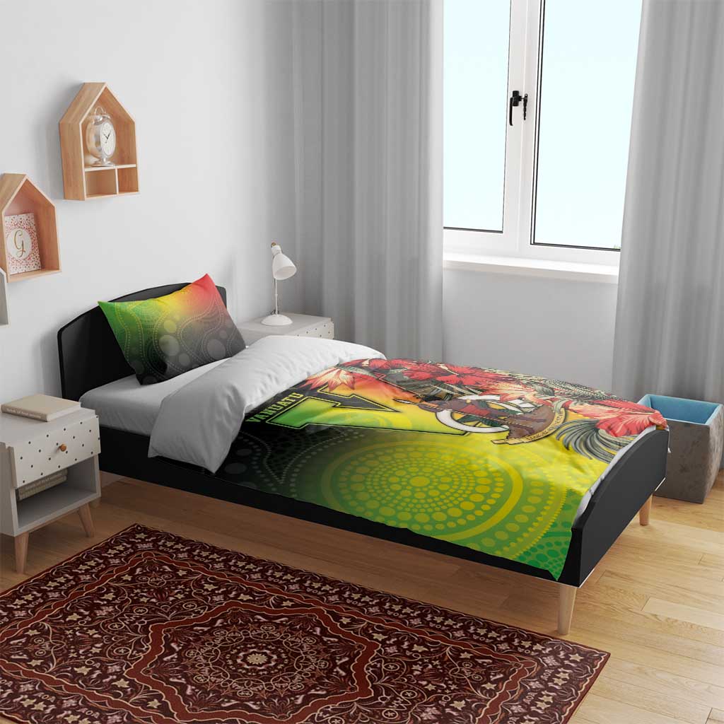 Aboriginal Dot Art Vanuatu Bedding Set Tropical Flowers LT05 - Polynesian Pride
