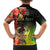 Aboriginal Dot Art Vanuatu Personalised Family Matching Off The Shoulder Long Sleeve Dress and Hawaiian Shirt Tropical Flowers