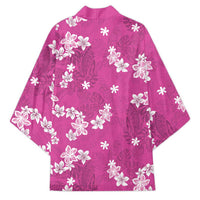 Hawaii Monstera Deliciosa Kimono Pink Plumeria Polynesian Pattern LT05 - Polynesian Pride