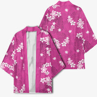 Hawaii Monstera Deliciosa Kimono Pink Plumeria Polynesian Pattern LT05 - Polynesian Pride