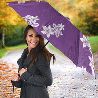Hawaii Monstera Deliciosa Umbrella Purple Plumeria Polynesian Pattern LT05 - Polynesian Pride