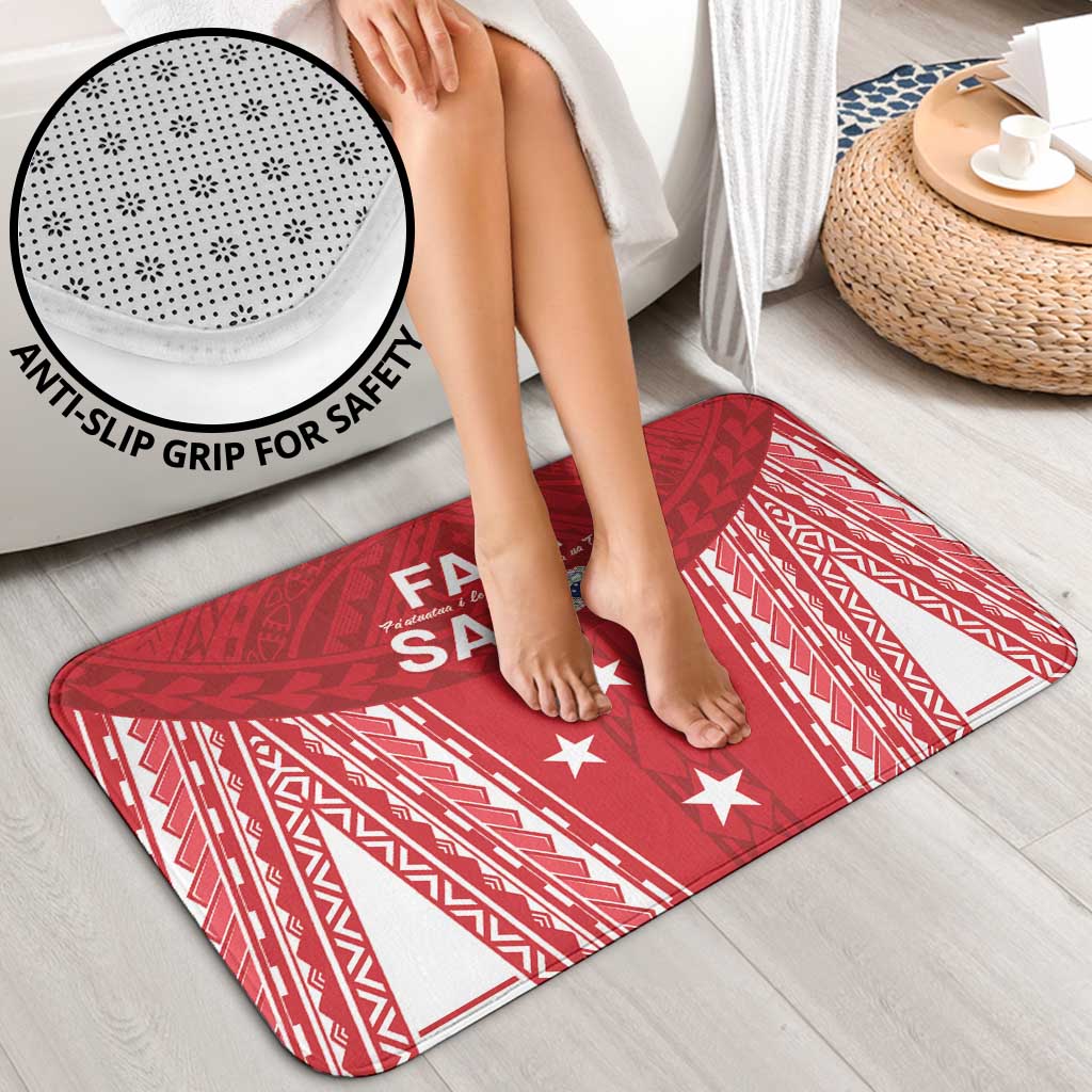 Samoa FAST Bathroom Set Forever Proud Samoan Tribal Pattern - Polynesian Pride