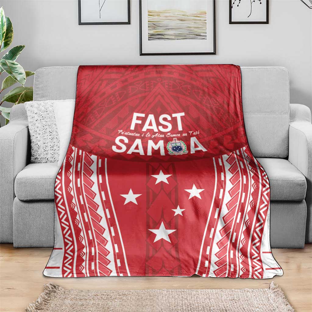 Samoa FAST Blanket Forever Proud Samoan Tribal Pattern - Polynesian Pride