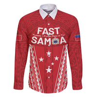 Samoa FAST Family Matching Long Sleeve Bodycon Dress and Hawaiian Shirt Forever Proud Samoan Tribal Pattern - Polynesian Pride