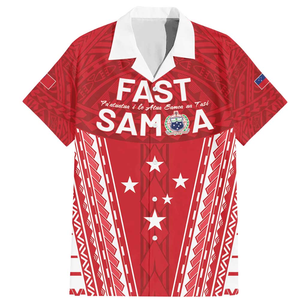 Samoa FAST Hawaiian Shirt Forever Proud Samoan Tribal Pattern - Polynesian Pride