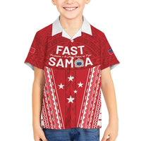 Samoa FAST Kid Hawaiian Shirt Forever Proud Samoan Tribal Pattern - Polynesian Pride