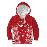 Samoa FAST Kid Hoodie Forever Proud Samoan Tribal Pattern - Polynesian Pride