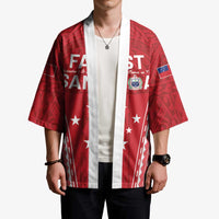 Samoa FAST Kimono Forever Proud Samoan Tribal Pattern LT05 - Polynesian Pride