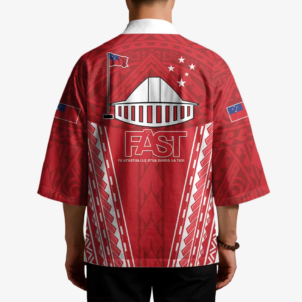 Samoa FAST Kimono Forever Proud Samoan Tribal Pattern LT05 - Polynesian Pride