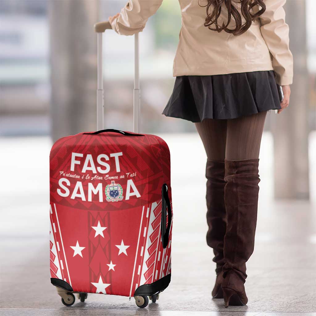 Samoa FAST Luggage Cover Forever Proud Samoan Tribal Pattern LT05 - Polynesian Pride