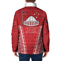 Samoa FAST Padded Jacket Forever Proud Samoan Tribal Pattern - Polynesian Pride