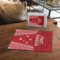 Samoa FAST Puzzle Forever Proud Samoan Tribal Pattern - Polynesian Pride