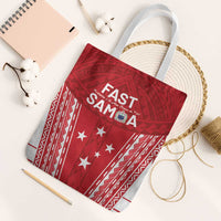 Samoa FAST Tote Bag Forever Proud Samoan Tribal Pattern LT05 White Strap One Size Red - Polynesian Pride