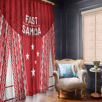 Samoa FAST Window Curtain Forever Proud Samoan Tribal Pattern LT05 - Polynesian Pride