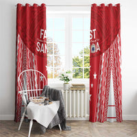 Samoa FAST Window Curtain Forever Proud Samoan Tribal Pattern LT05 - Polynesian Pride