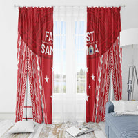 Samoa FAST Window Curtain Forever Proud Samoan Tribal Pattern LT05 - Polynesian Pride