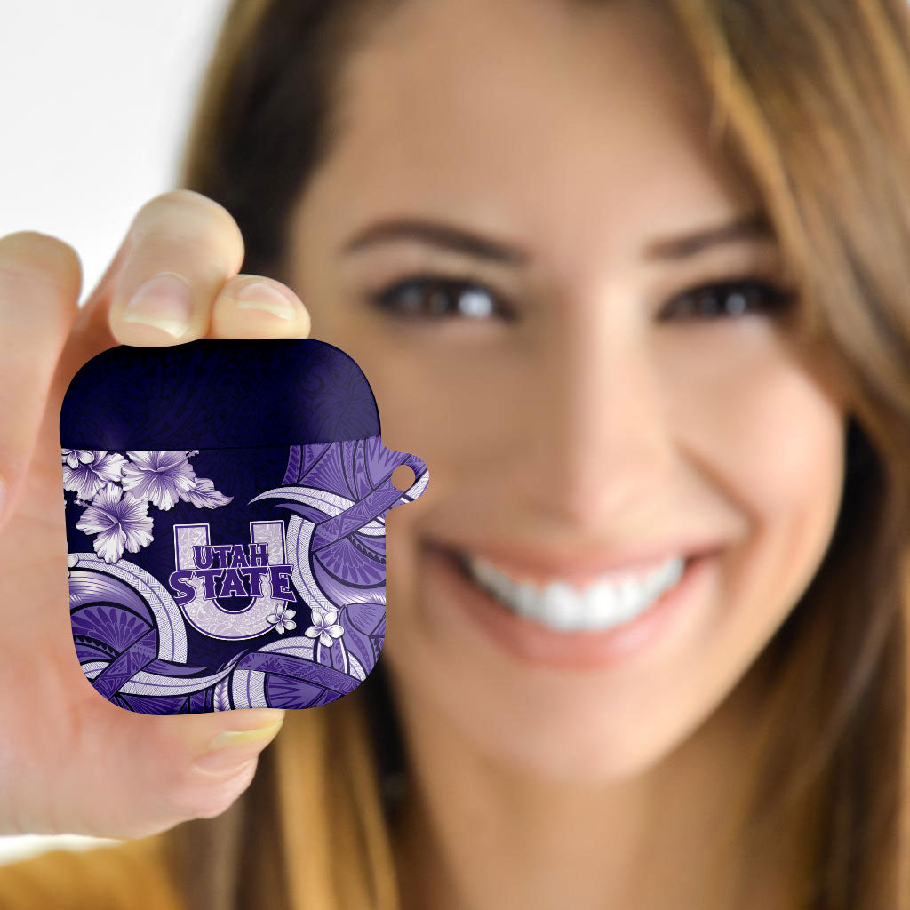 Utah State Polynesian Heritage AirPods Case Floral Tribal Pattern Tropical Flowers LT05 - Polynesian Pride
