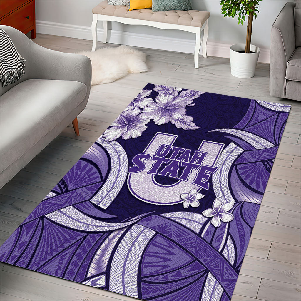 Utah State Polynesian Heritage Area Rug Floral Tribal Pattern Tropical Flowers LT05 - Polynesian Pride