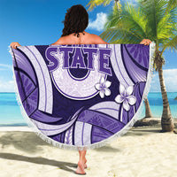 Utah State Polynesian Heritage Beach Blanket Floral Tribal Pattern Tropical Flowers LT05 - Polynesian Pride
