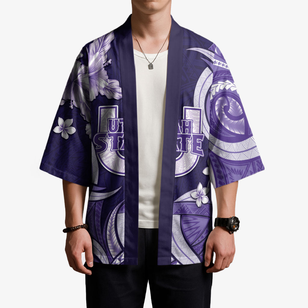 Utah State Polynesian Heritage Kimono Floral Tribal Pattern Tropical Flowers LT05 - Polynesian Pride
