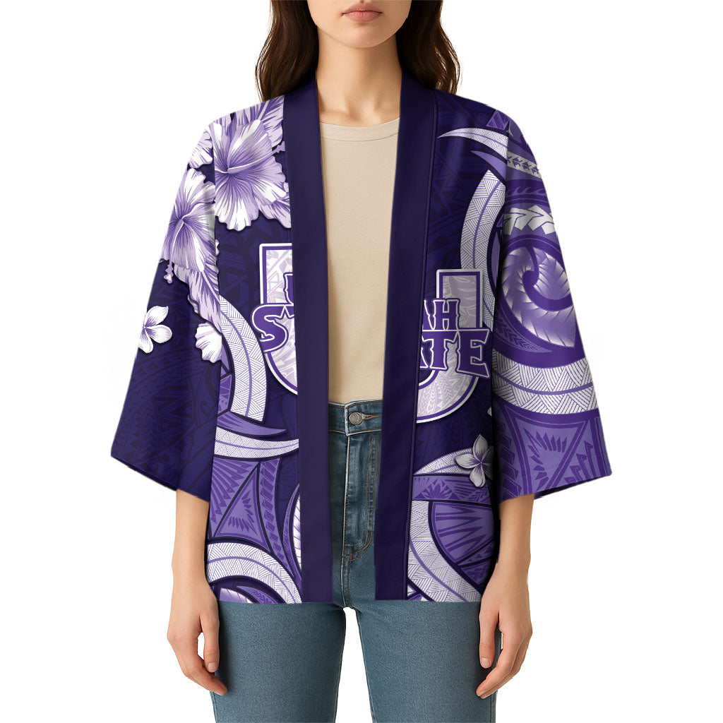 Utah State Polynesian Heritage Kimono Floral Tribal Pattern Tropical Flowers LT05 - Polynesian Pride