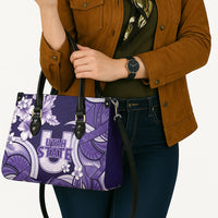 Utah State Polynesian Heritage Leather Bag Floral Tribal Pattern Tropical Flowers LT05 - Polynesian Pride