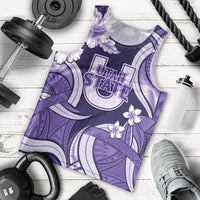 Utah State Polynesian Heritage Men Tank Top Floral Tribal Pattern Tropical Flowers LT05 - Polynesian Pride