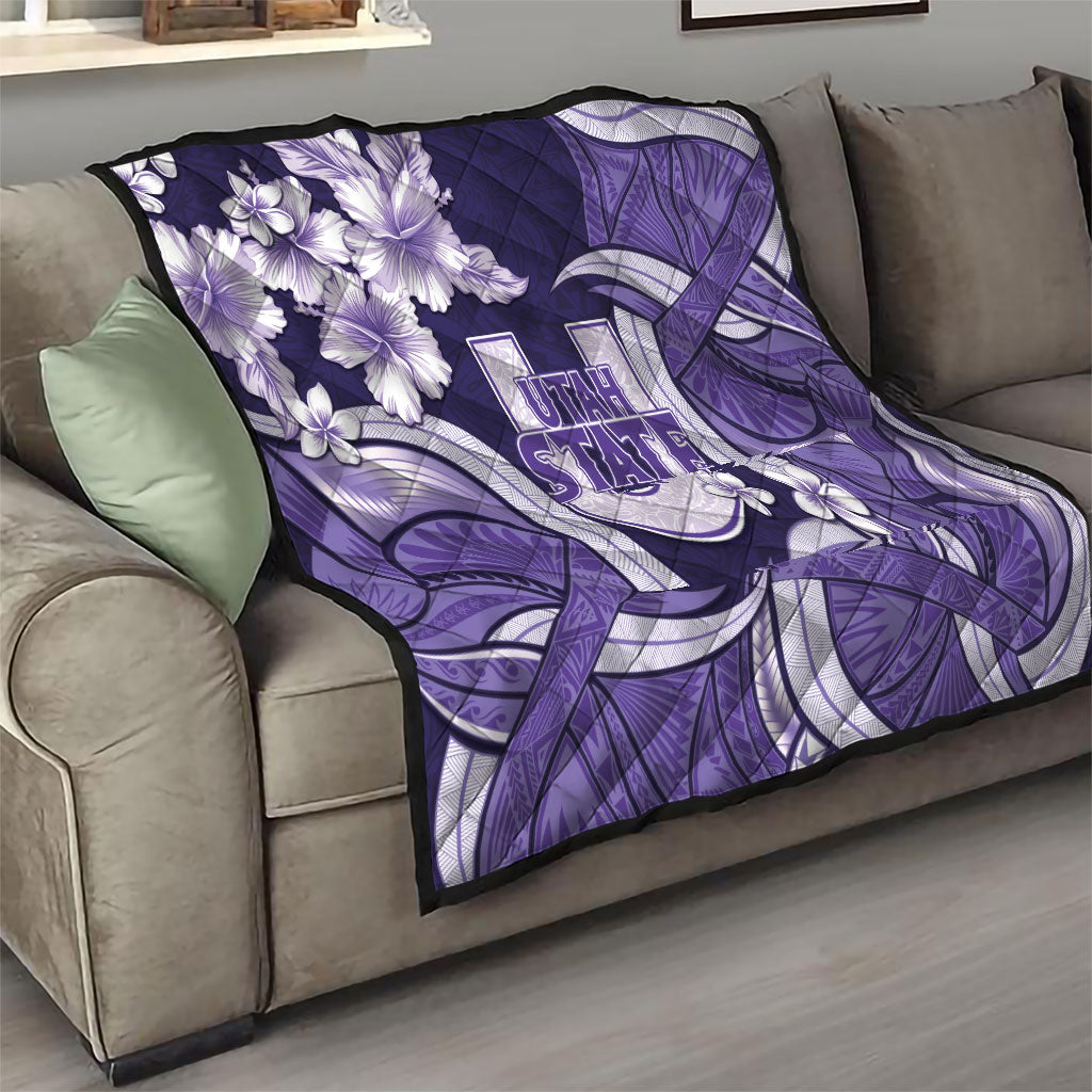 Utah State Polynesian Heritage Quilt Floral Tribal Pattern Tropical Flowers LT05 - Polynesian Pride