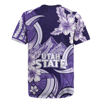 Utah State Polynesian Heritage Rugby Jersey Floral Tribal Pattern Tropical Flowers LT05 - Polynesian Pride