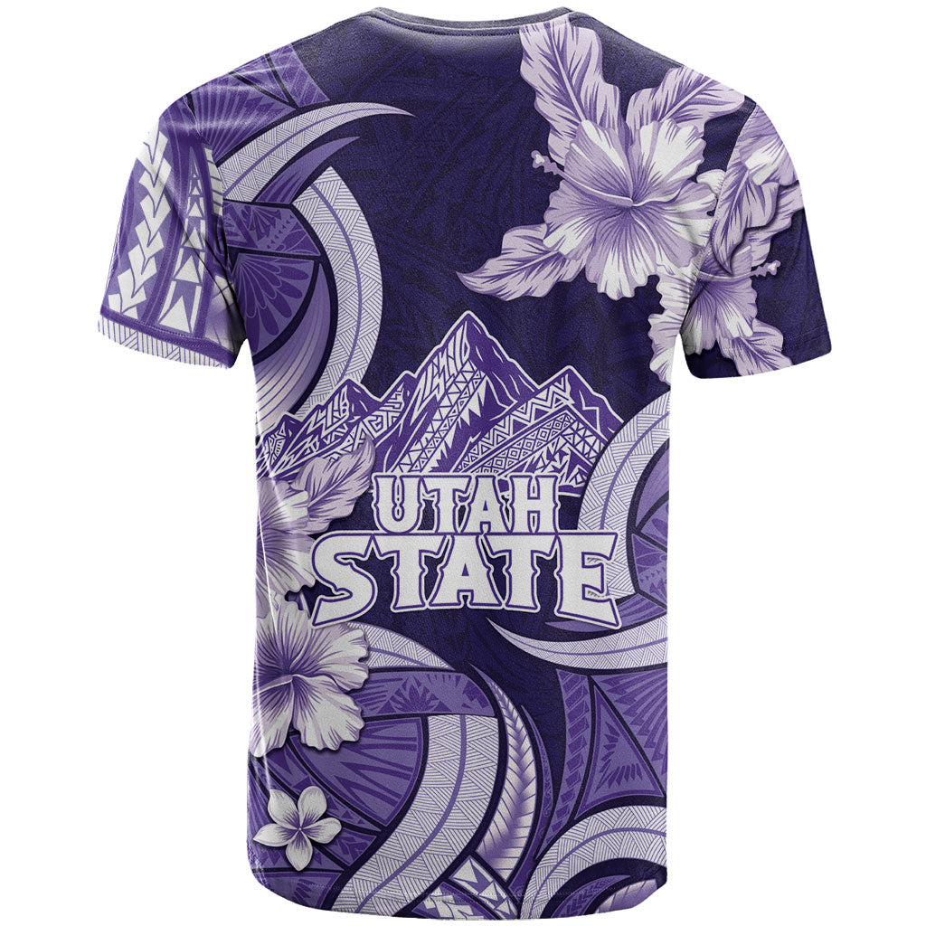Utah State Polynesian Heritage T Shirt Floral Tribal Pattern Tropical Flowers LT05 - Polynesian Pride