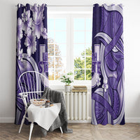 Utah State Polynesian Heritage Window Curtain Floral Tribal Pattern Tropical Flowers LT05 - Polynesian Pride