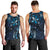 Hawaii Makahiki Season Men Tank Top Floral Tribal Tattoo Blue Galaxy