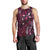 Hawaii Makahiki Season Men Tank Top Floral Tribal Tattoo Pink Galaxy