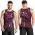 Hawaii Makahiki Season Men Tank Top Floral Tribal Tattoo Pink Galaxy