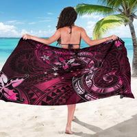 Hawaii Makahiki Season Sarong Floral Tribal Tattoo Pink Galaxy