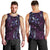 Hawaii Makahiki Season Men Tank Top Floral Tribal Tattoo Purple Galaxy