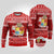 Personalised Tonga Christmas Ugly Christmas Sweater Kilisimasi Fiefia Santas Coat Of Arms LT05 Red - Polynesian Pride