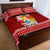 Tonga Christmas Quilt Bed Set Kilisimasi Fiefia Santas Coat Of Arms LT05 - Polynesian Pride