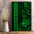 Hawaii Hauoli Makahiki Hou Canvas Wall Art Lono Hawaiian God Kakau Polynesian Tribal Green LT05 - Polynesian Pride