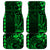 Hawaii Hauoli Makahiki Hou Car Mats Lono Hawaiian God Kakau Polynesian Tribal Green LT05 Green - Polynesian Pride