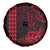 Hawaii Hauoli Makahiki Hou Spare Tire Cover Lono Hawaiian God Kakau Polynesian Tribal Red LT05 - Polynesian Pride