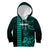Personalized Hawaii Hauoli Makahiki Hou Kid Hoodie Lono Hawaiian God Kakau Polynesian Tribal Turquoise LT05 Hoodie Turquoise - Polynesian Pride