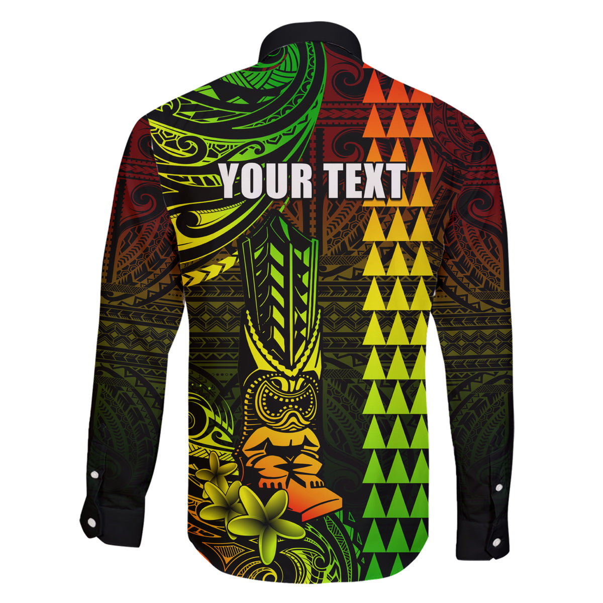 Personalized Hawaii Hauoli Makahiki Hou Family Matching Short Sleeve Bodycon Dress and Hawaiian Shirt Lono Hawaiian God Kakau Polynesian Tribal Reggae LT05 - Polynesian Pride