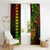 Hawaii Hauoli Makahiki Hou Window Curtain Lono Hawaiian God Kakau Polynesian Tribal Reggae LT05 - Polynesian Pride