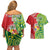 Custom Tonga Australia Rugby Couples Matching Off Shoulder Short Dress and Hawaiian Shirt Kangaroos And Tonga Mate Maa Together